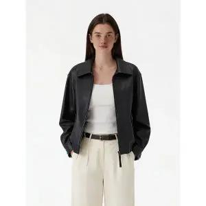 [벨 마르슈] 램스킨 NAPPA 클래식 레더 봄버 자켓