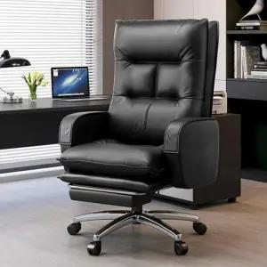 /아도라하우스 가죽 1인 의자 고급 리클라이너+발받침