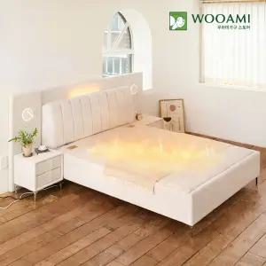 우아미가구 선휴 LED조명 흙침대 황토볼 온열 침대 SS