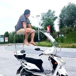 전기 스쿠터 캐노피 오토바이 그레이 차양막 그늘막 커버