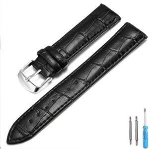 남성 여성을위한 가죽 시계 밴드 12mm 14mm 16mm 18mm 19mm 범용 스트랩 20mm 교체 22mm