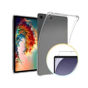 필름 투명 케이스+강화유리 젤리 에어백 액정 범퍼 갤럭시탭A9 [fD6D15E]