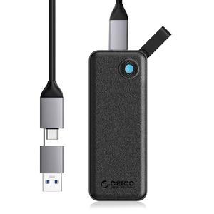 [미국배송] ORICO 휴대용 SSD 512GB 최대 1050MB/S 외장 솔리드 스테이트 드라이브 울트라 포터블 2-IN-1 USB-C 및 USB-A 케이블 타입 C 스마트폰 태블릿 PC MAC - B10PRO를 위한 신뢰할 수 있는 스토리지