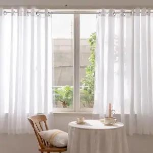 쉬폰커튼 고밀도 아일렛형 작은창 커텐 차광 핀형 WFMFSUJ