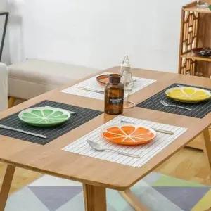 테이블매트 북유럽 식탁매트 핀스트라이프 깔개 시트 WFMFT90