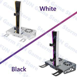 PS5 슬림 악세사리호환  냉각 팬 충전기가 포함 벽걸이 플레이스테이션 5 컨트롤러 충전 도킹 수직 스탠드