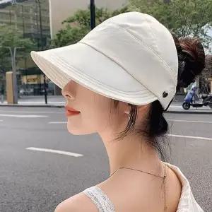 버킷 햇 와이드챙 뒷트임 데일리 여성 여름 모자 외출 아웃도어 스포츠 가리개 자외선 볼캡 햇빛 야구 깊은