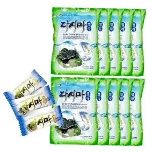 다시마젤리 젤리 간식 캔디 과자 미성식품 영양간식 사탕 다시마분말 10개 (170g)