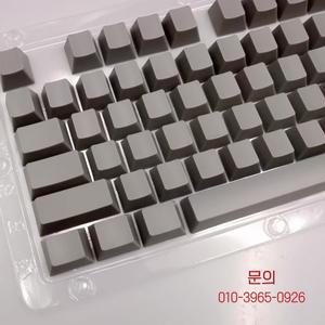 레트로 그레이 POM 키캡 프로파일 61 75 104/108 기계식 키보드용