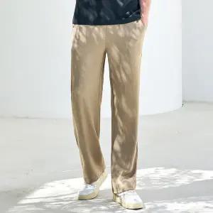 [파라고나] 남성 썸머 린넨 라이크 세미 와이드 밴딩 팬츠