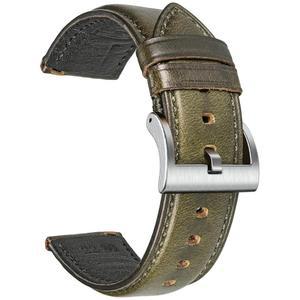 남성 토볼로 20mm 시계줄 호윈 가죽 빠른 출시 핸드메이드 빈티지 시계 교체