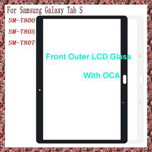 터치 스크린 패널 태블릿 전면 외부 LCD 유리 렌즈  OCA 포함  삼성호환 갤럭시호환 탭 S SM-T800 T800
