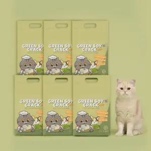 미유박스 고양이모래 그린소이 크랙 두부 모래 2.8kg 6개