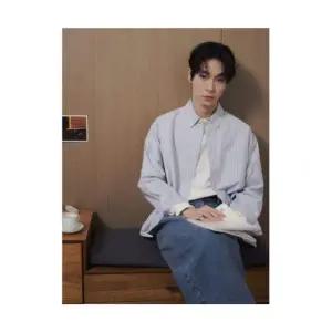 에잇세컨즈 8SECONDS 옥스포드 스트라이프 버튼다운 셔츠 스카이 블루 1644032