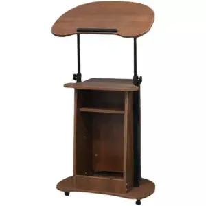 화이트 테이블 높낮이조절 이동식 스탠딩테이블 강의대 데스크