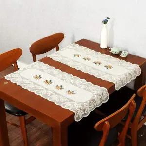 매트 테이블러너 레이스 3p화분식탁 러너