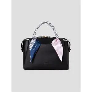 빈폴 여성 토트백 블랙 펌킨 매장정품 탑지퍼 스몰