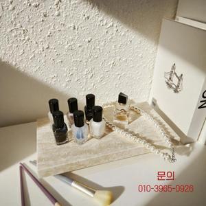 천연 대리석 받침대 다용도 비누 욕실용 보석 트레이 정리함 화장대 홈 데코 트래버틴 스톤