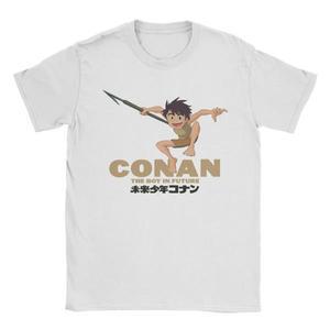 캐주얼 코난 미래 소년 티셔츠 남자 O 넥 100% 애니메이션 만화 반팔 4XL 상품