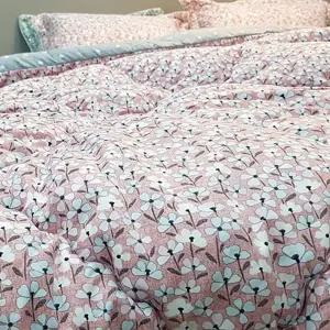 차렵 이불 봄가을 꽃무늬 싱글 세미 차렵 이불 간절기 홑겹 침대 누빔 침실 침구
