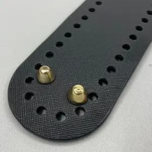 마켓헤라 타원형 코바늘 뜨개 가방바닥 가죽밑판 블랙 코바늘가방바닥 가방부자재