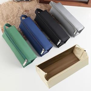 1pcs 일본 Kokuyo 연필 케이스 폴리오 대용량 편지지 학생 사각형 캔버스 실리콘 학교 문구