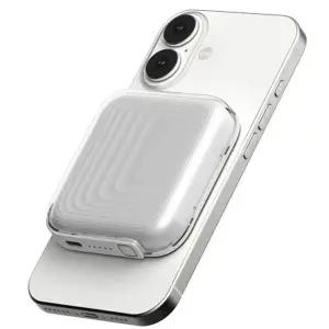 휴대용 무선 충전기 맥세이프 콤팩트 스마트폰 고속 무선 충전기 여행용 경량 동시 맥세이프형 배터리