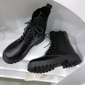 여성 사이드밴딩 캐주얼스타일 첼시부츠 레이스업워커 여성앵글부츠 여자앵글부츠