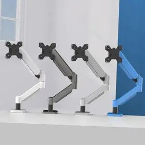 싱글 모니터 암 고강도 스프링 데스크탑 모니터 거치대 사무실 책상 받침대 높이 조절