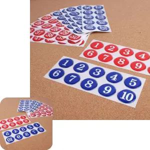 빙투 표시판 목욕탕 에폭시 숫자안내판 1~50번 테이블 다용도 원형 사물함번호판 35mm