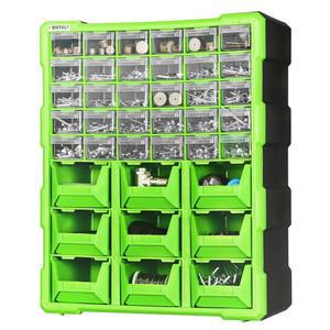 진열대 부품 선반 오렌지 공구수납함 도구 반투명주황색 수납함 차량 서랍형 39칸서랍부품박스 라지 2칸 서랍장