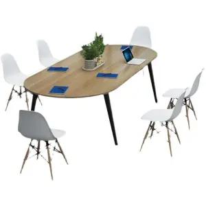 대형 회의테이블 회의실 회의 타원형 사무실 비즈니스 서재