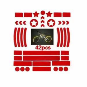 자전거 반사 스티커 레드 B 1set 싸이클 스크레치방지