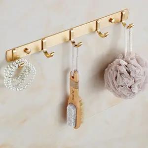 골드 알루미늄후크 다용도벽걸이 후크골드 벽걸이행거/행거선반/다용도걸이/욕실걸이/욕실벽선반/후크선반