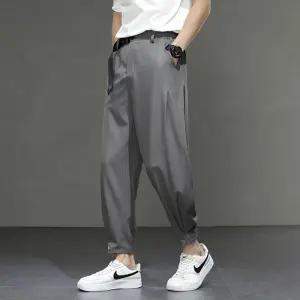 남성 출근룩 3컬러 쿨링 여름 편안한 크롭팬츠 Gtg2+6VxW