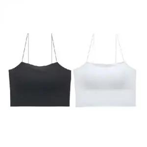 여성 캡내장 끈나시 크롭 이너탑언더웨어