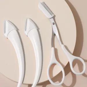 퓨어컷 눈썹정리세트 가위+눈썹칼2P 눈썹정리기 ekP3+7arW