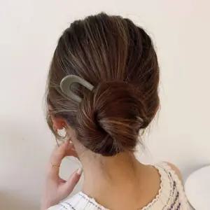 U자 셀룰로오스 올림머리 헤어핀 똥머리 뒤꽂이 비녀