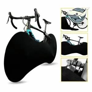 블랙 자전거 보관 커버 실내 보호 휠 보호대