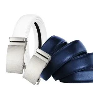 슬림 골프 자동 벨트 고급 소가죽 남성 허리띠 캐주얼벨트 골프벨트 정장벨트 가죽벨트