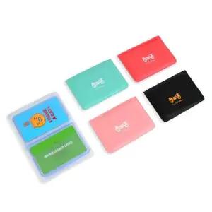 ZF 카드명함지갑 휴대용 양면 카드홀더 양면카드지갑 캐릭터카드지갑 휴대용지갑