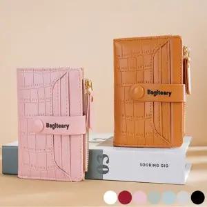 인조가죽 패턴 수납 깔끔한 반지갑 카드 신분증 악어 지갑형케이스 미니토트백