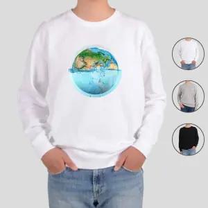 맨투맨 프린팅티셔츠 지구환경 KK wqm5+8DSD