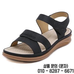 여성을위한 새로운 2025 유럽과 미국 샌들 간 캐주얼 대형 레트로 웨지 편안한