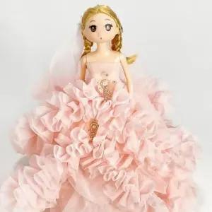 마이 웨딩 플라워 프릴 드레스공주 키홀더 키링 6type WFBF515