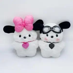 큐티 하트목걸이 커플 암컷 수컷 멍멍이 인형 키링 WE5DDB7