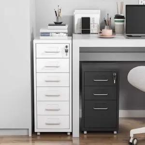 사무실 서랍장 철제 잠금장치 흰색 회사 캐비닛 보조서랍 서랍