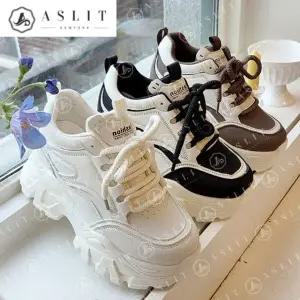 [애슬릿] 키높이 스니커즈 배색 여성 운동화 캐주얼 5cm