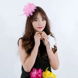 웨딩촬영 머리끈 (멀티플라워머리핀)파티 팔찌 조화