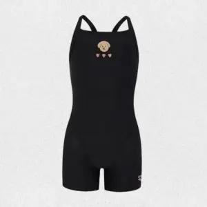 매장정품 아레나 ARENA 여아동 일반 컬리팜 아동 3부 반신 드롭백 실내수영복A6SG1GL01BLK 1432136